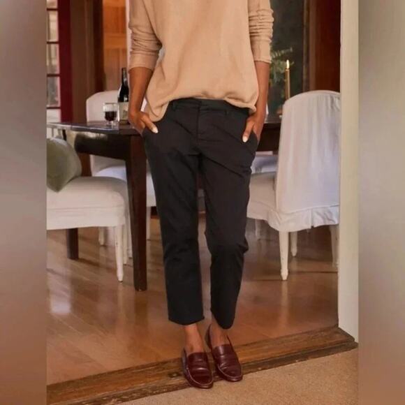 NEW Frank and Eileen ITALIAN PERFORMANCE TWILL Wicklow Pants Size 0 B2554 - Picture 1 of 12